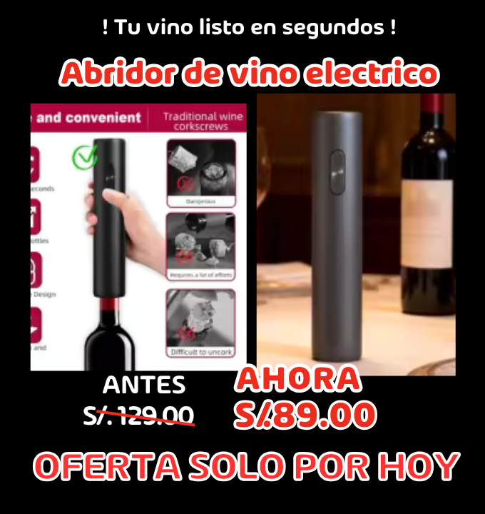Abridor eléctrico de vino Premium